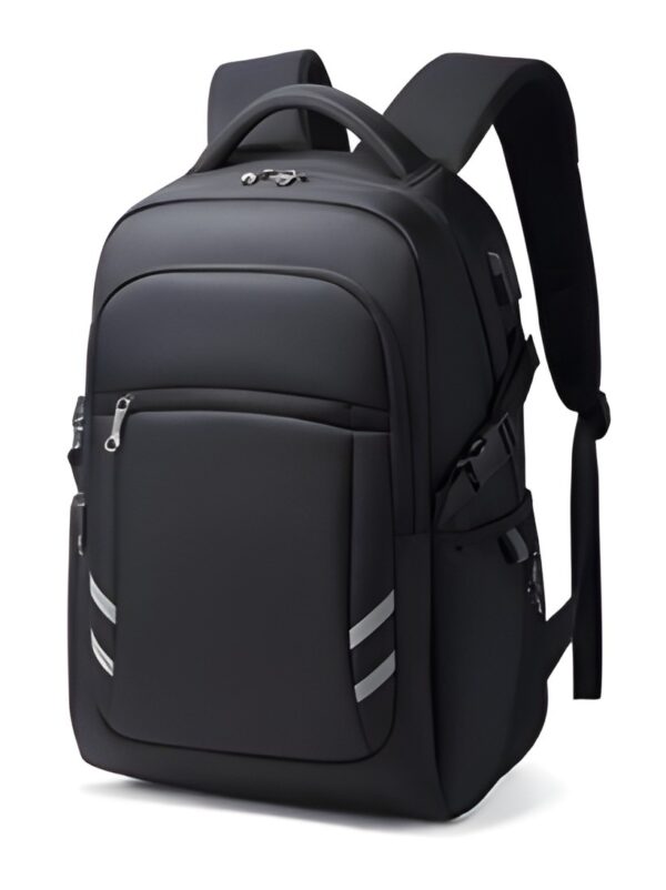 Water-Resistant Travel Laptop Backpack with USB Charging Port – Fits 15.6" Notebooks