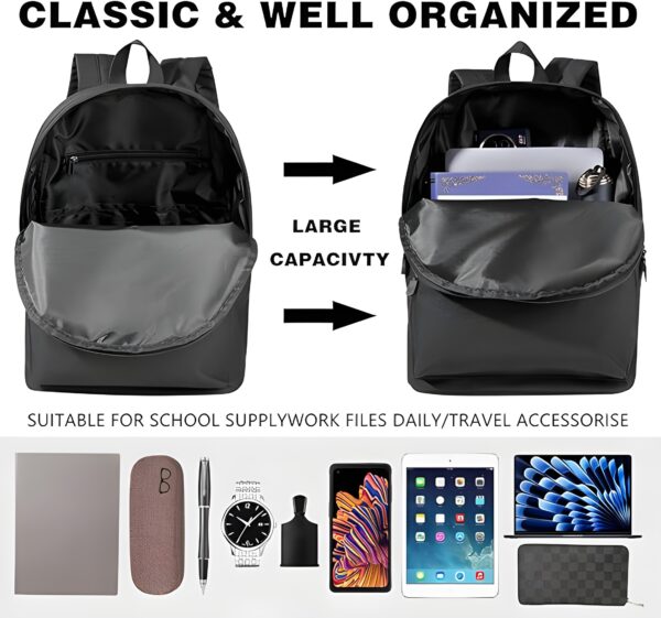 Lightweight Waterproof Kids Backpack – Classic 16-Inch Unisex School Bag - Image 4
